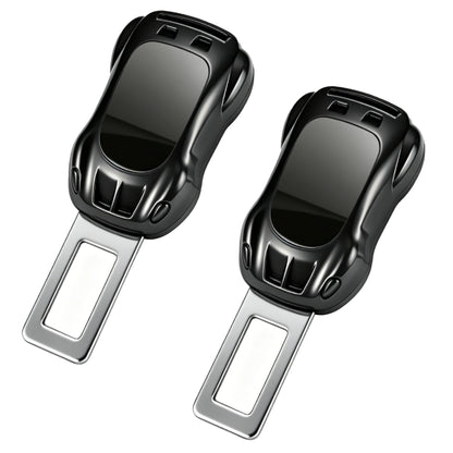 2Pcs Car Seat Belt Clip Extender Alloy Safety Seatbelt Lock Buckle Plug Insert Socket Extender Safety Buckle For Tesla Porsche