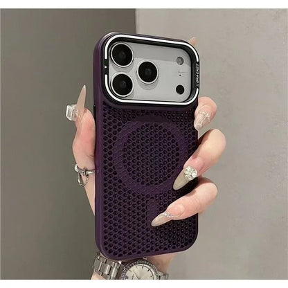 MagSafe Camera Mount Mesh Cooling Shockproof iPhone Case
