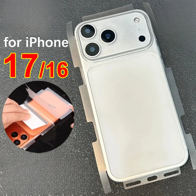 For Apple iPhone 17 16 Pro Max 17 Air 17Pro Wrap Side Edge Back Protector Scratch Autorepair HD Soft TPU Hydrogel Film