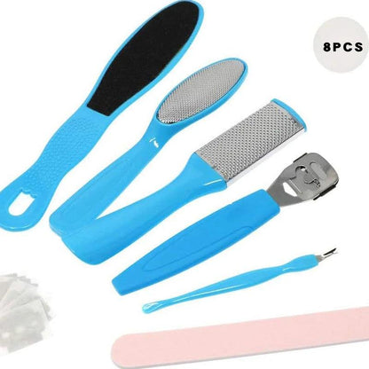 8 Piece Set Foot Octopus Fish Eye Exfoliating Heel Sharpener Heel Cramping Heel Cramping Heel Crackles Removal Files Heel Sole