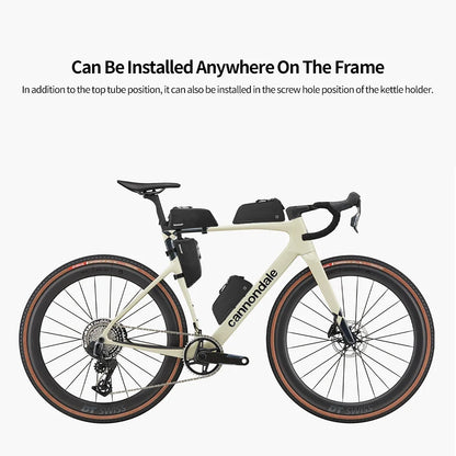 Rhinowalk Bike Top Tube Bag Waterproof Universal Frame Phone Tool Storage Bag Straps & Screws Bikepacking Cycling Accessories