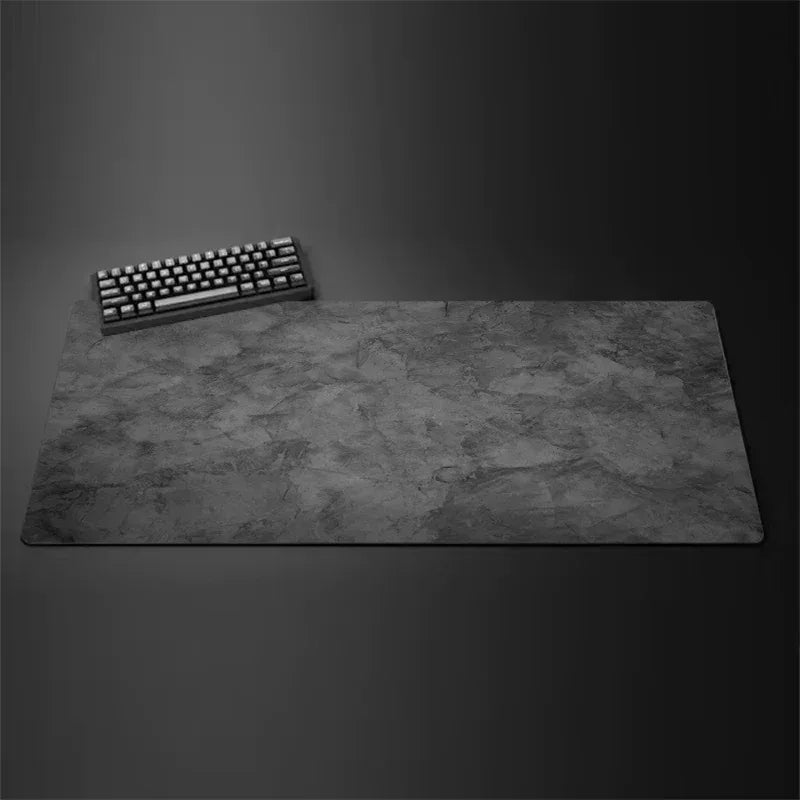 Gray mouse pad Large/Small overlocked mousepad xxl desktop keyboard table pad gray series game desk mat computer accessories - Urbizia