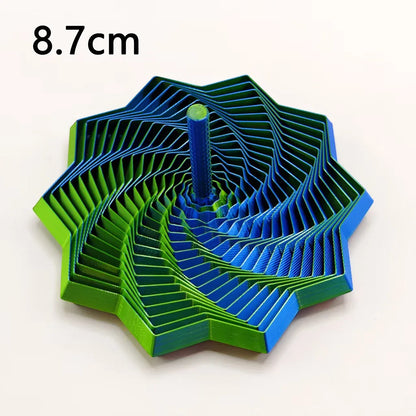 3D Sensory Fidget Star Spiral Visual Illusion Toy