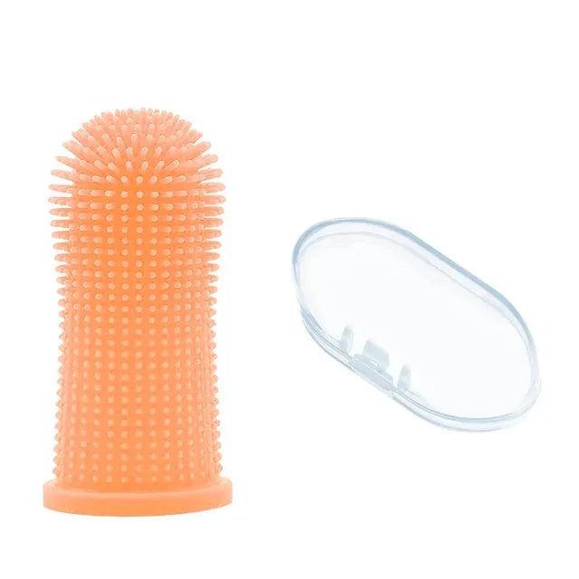 Silicone Finger Toothbrush for Dogs and Cats – 360° Teeth Cleaning