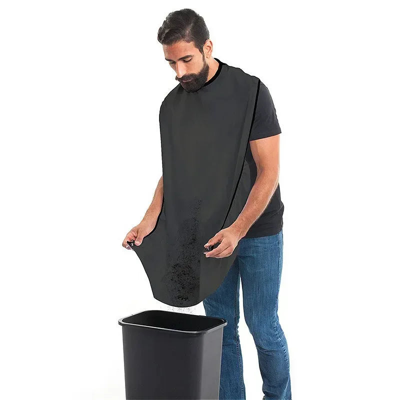 Beard Shaving Apron – Hair Catcher Cape for Mess-Free Grooming - Urbizia
