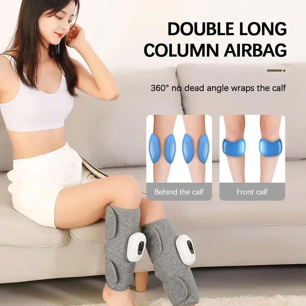 1/2 pcs Electric Leg Massager Wireless 360° Air Compression Leg Calf Massage Air Pressure Calf Massager Relax Leg Muscle - Urbizia