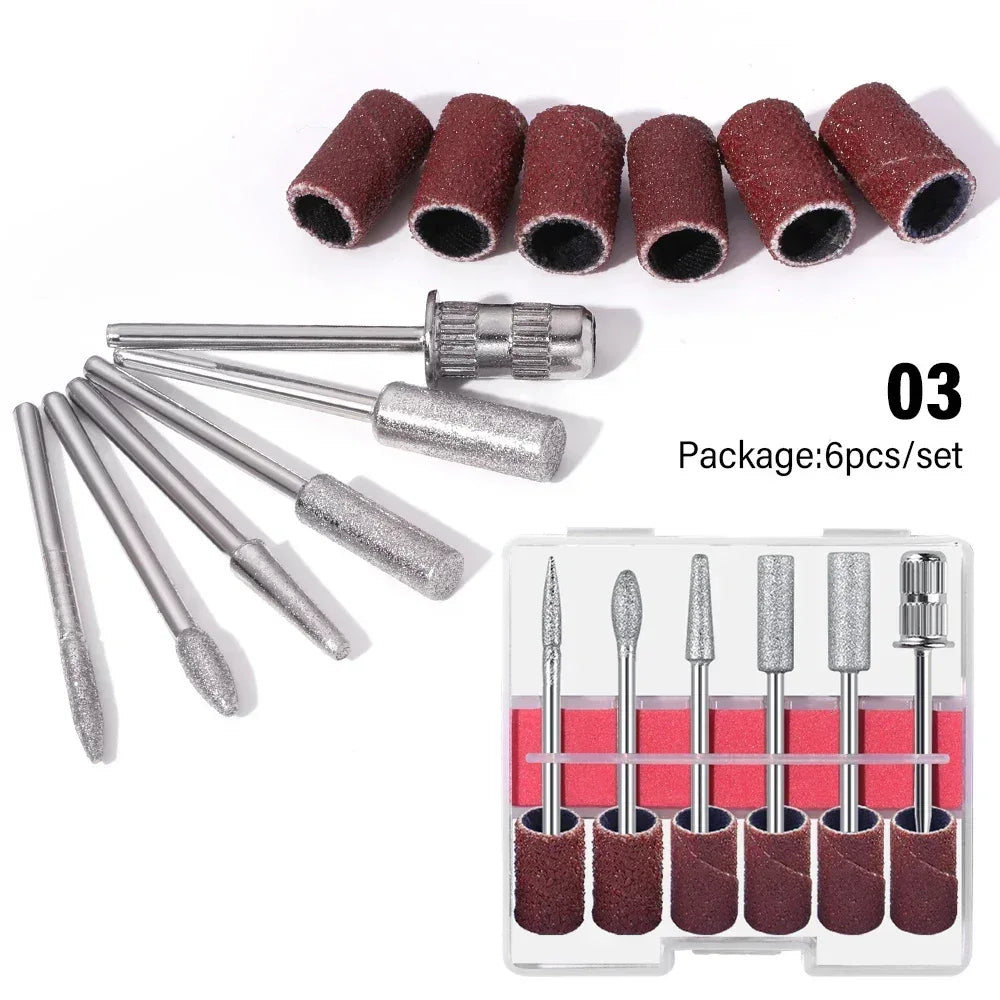 6-in-1 Professional Electric Nail Drill Kit – Nail File Pen for Filing, Polishing & Exfoliating