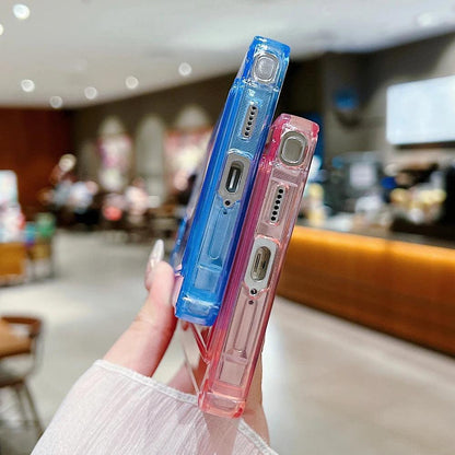 Clear Transparent Wallet Card Holder Case for Samsung Galaxy