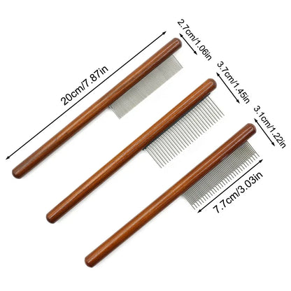 Cat Comb Cat Comb Brush Long Hair Cat Needle Comb Open Knots To Remove Floating Hair Accessories Pet Row Comb - Urbizia