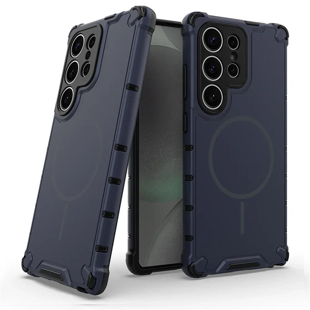 Anti-Slip Magnetic Bumper Armor Case for Samsung Galaxy Series