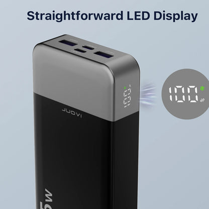 Portable Power Bank 20000mAh, JUOVI 35W Portable Charger, Battery Pack Fast Charging, PD3.0 QC4.0 External Phone Battery Pack