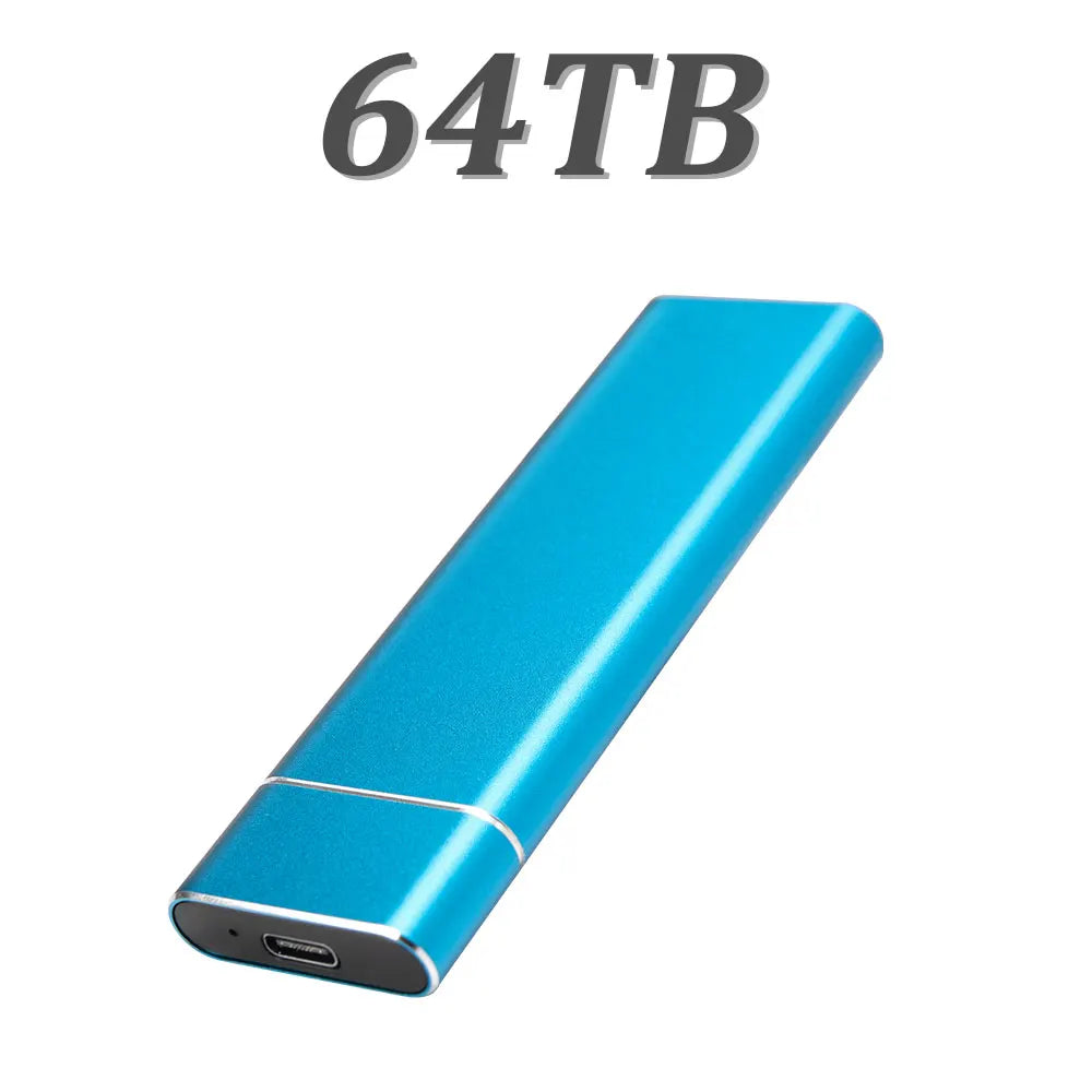 8TB external storage disk USB 3.1 portable solid state drive 128TB large capacity SSD, truly sufficient for laptops/MAC/PC