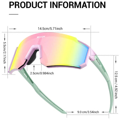 SCVCN Women Sports Sunglasses Pink Fashion Cycling Glassesfor Men Street Shades Driving UV400 Bike Bicycle Hiking Golf  Baseball