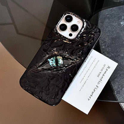 3D Evil Eyes Frosted TPU Case for iPhone 17–11 Series