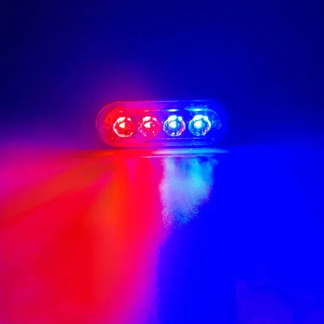 12V 24V Led Strobe Warning Light Emergency Stroboscope Grille Flashing Light bar Truck Car Beacon Lamp Amber Traffic Light Amber - Urbizia