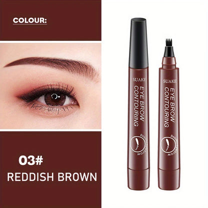Waterproof Microblading Eyebrow Pen – 4 Split Head, 5 Colors
