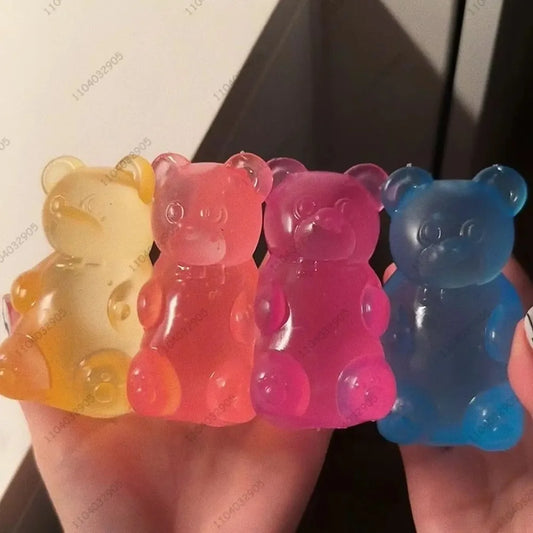 Colorful Gummy Bear Squeeze Fidget Toy – Anti-Stress Relief