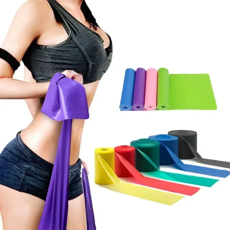 Yoga Tension Sheet Elastic Band - Resistance Band for Yoga, Pilates, Fitness Exercise, Stretching, and Strength Training - Urbizia