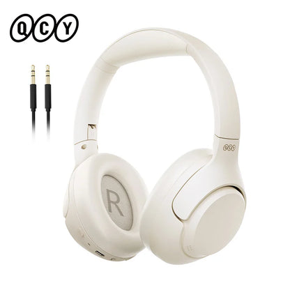 QCY H3 ANC Wireless Headphones BH23H3A 43dB Hybrid Active Noise Cancellation Headset Bluetooth 5.4 Hi-Res Audio Earphones 60H