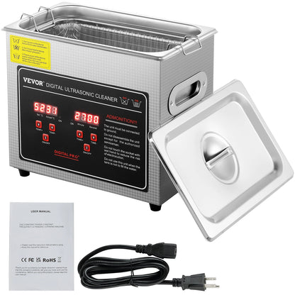 SucceBuy 2L 3L 6L 10L 22L 30L Ultrasonic Cleaner Stainless Steel Portable Cleaning Washing Machine Ultrasound Home Appliance