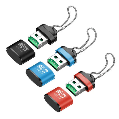 USB Micro SD Card Reader Chain TF Card Writer Mini Extend Memory Dongle Car Speaker Adapter Computer Laptop Music Play Converter