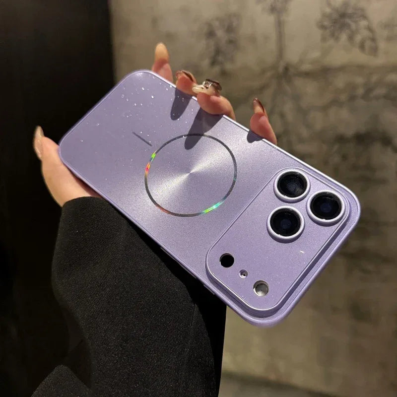 Magnetic Glitter Aurora MagSafe Case for iPhone