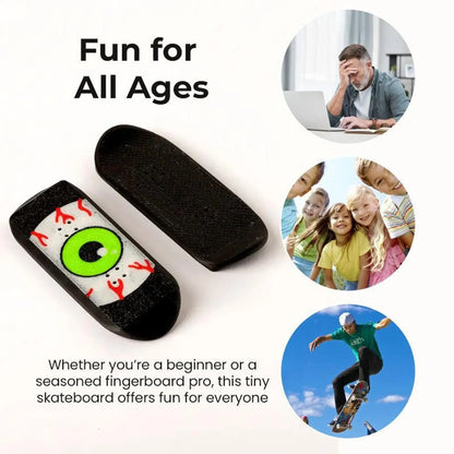 Novelty Finger Skateboards Magnetic Mini Deck Fidget Finger Skate Board for Stress Relief Boy Girl Party Classroom Birthday Gift