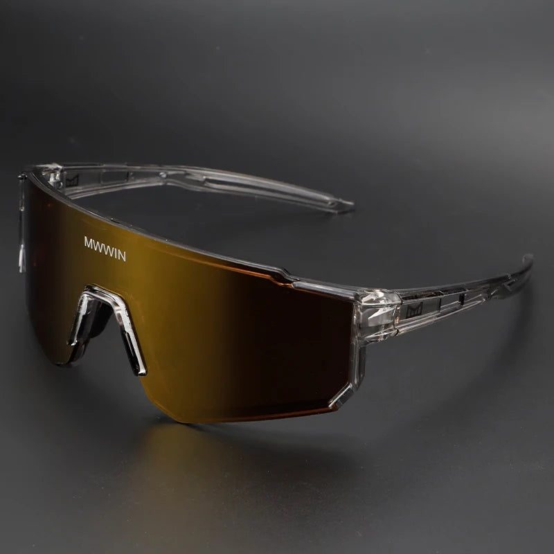 MWWIN Fashion Cycling Glasses Sunglasses for Men UV400 Women Bike Eyewear Road Bicycle Driving Outdoor Sport Marathon Triathlon