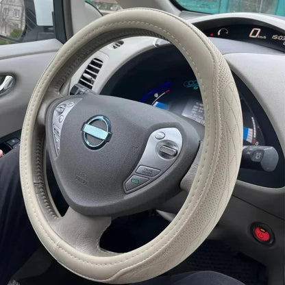 Universal 15 Inch PU Leather Steering Wheel Cover - Urbizia