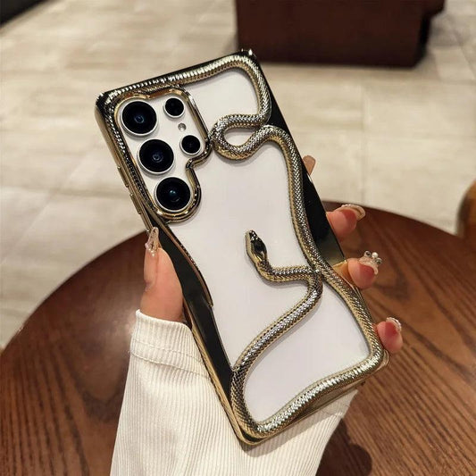 Plating 3D Snake TPU Case for Samsung Galaxy Series