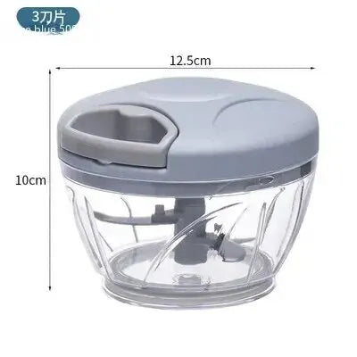 Multifunction Manual Garlic & Ginger Grinder – Handheld Kitchen Cutter