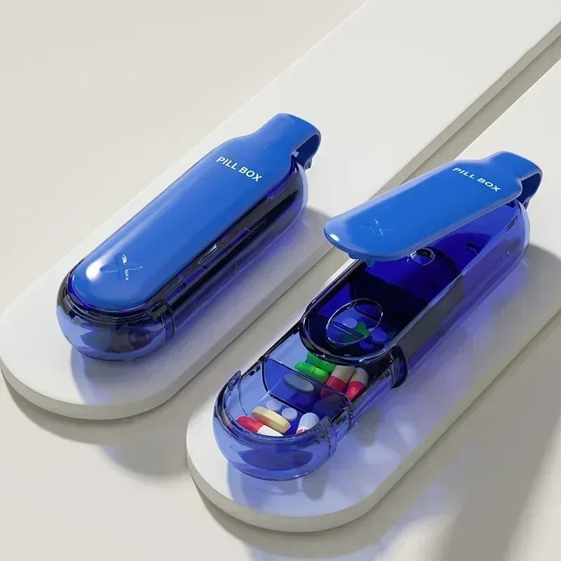 Portable 3-Compartment Medicine Pill Box – Travel-Friendly - Urbizia
