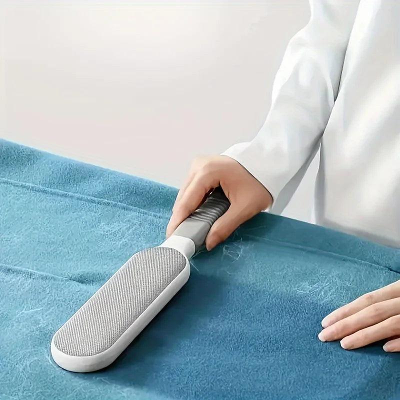 Double-Sided Pet Hair Remover Brush – Manual Electrostatic Lint Brush