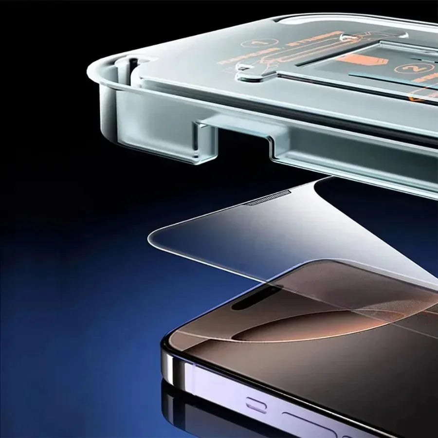Auto Install Tempered Glass Screen Protector iPhone