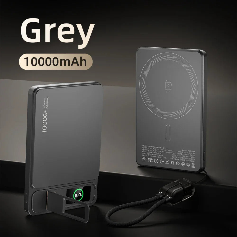 10000mAh MagSafe Slim Magnetic Wireless Power Bank 20W