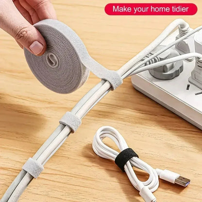3M Hook and Loop Fastener Cable Organizer Cable Ties Wire Winder Keeper USB Cables Management Protector Earphone Mouse Cord Ties - Urbizia