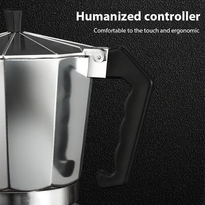 Octagonal Moka Coffee Kettle Latte Percolator Espresso Pot Home Office Travel Outdoor Camping Tableware ﻿Aluminum Coffee Tea Pot