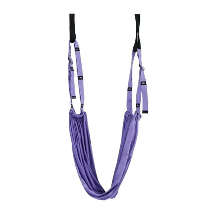 Adjustable Aerial Yoga Strap Elastic Stretch Door Hanging Yoga Belts Hammock Swing Fitness Handstand Rope Training Device Women - Urbizia