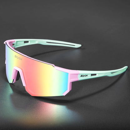 SCVCN Fashion Cycling Glasses Bike Baseball Sunglasses for Men UV400 Sports MTB Outdoor Goggles Bicycle Women Sunglasses Riding