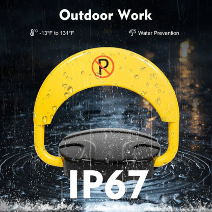 Intelligent Parking Lock with Remote Control 180° Foldable Barrier Auto Sensor Anti-collision Waterproof Lock - Urbizia