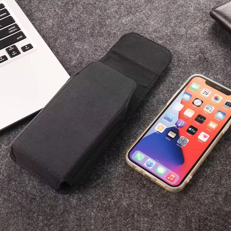 For Samsung S26 S25 S24 S23 S22Plus S26 Ultra S26 FE Smart phone Case Belt Clip Holster Nylon Cloth Bag Flip Cover Phone Pouch