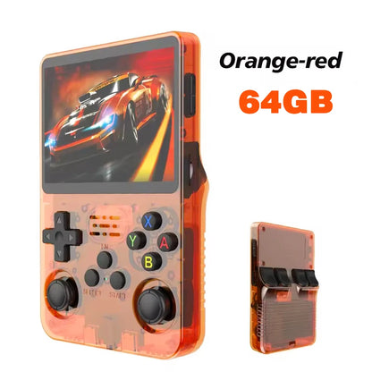 R36S New Retro Game Console 3.5-Inch Linux Open-Source System Portable Handheld Game Console with 128GB Large Memory
