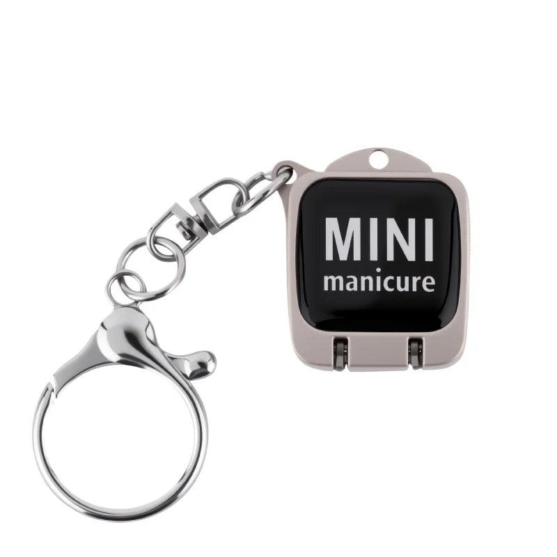 1pc Cute Nail Clippers with Storage Stainless Steel Compact & Portable Nail Trimmer with Blade Angle Durable Manicure Tool