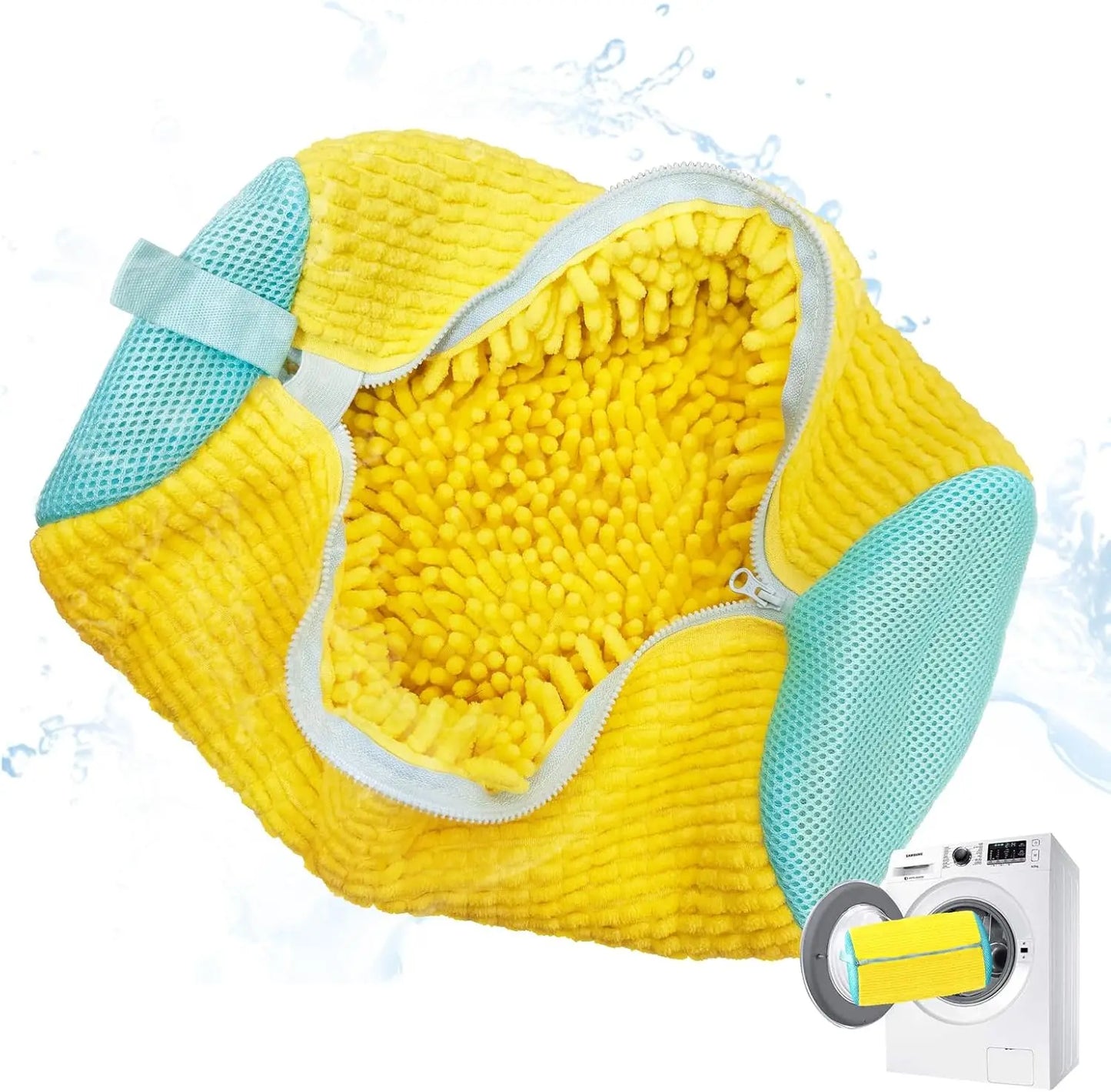Shoe Washing Machine Bag – Laundry Mesh Bag for Washer & Dryer – Yellow