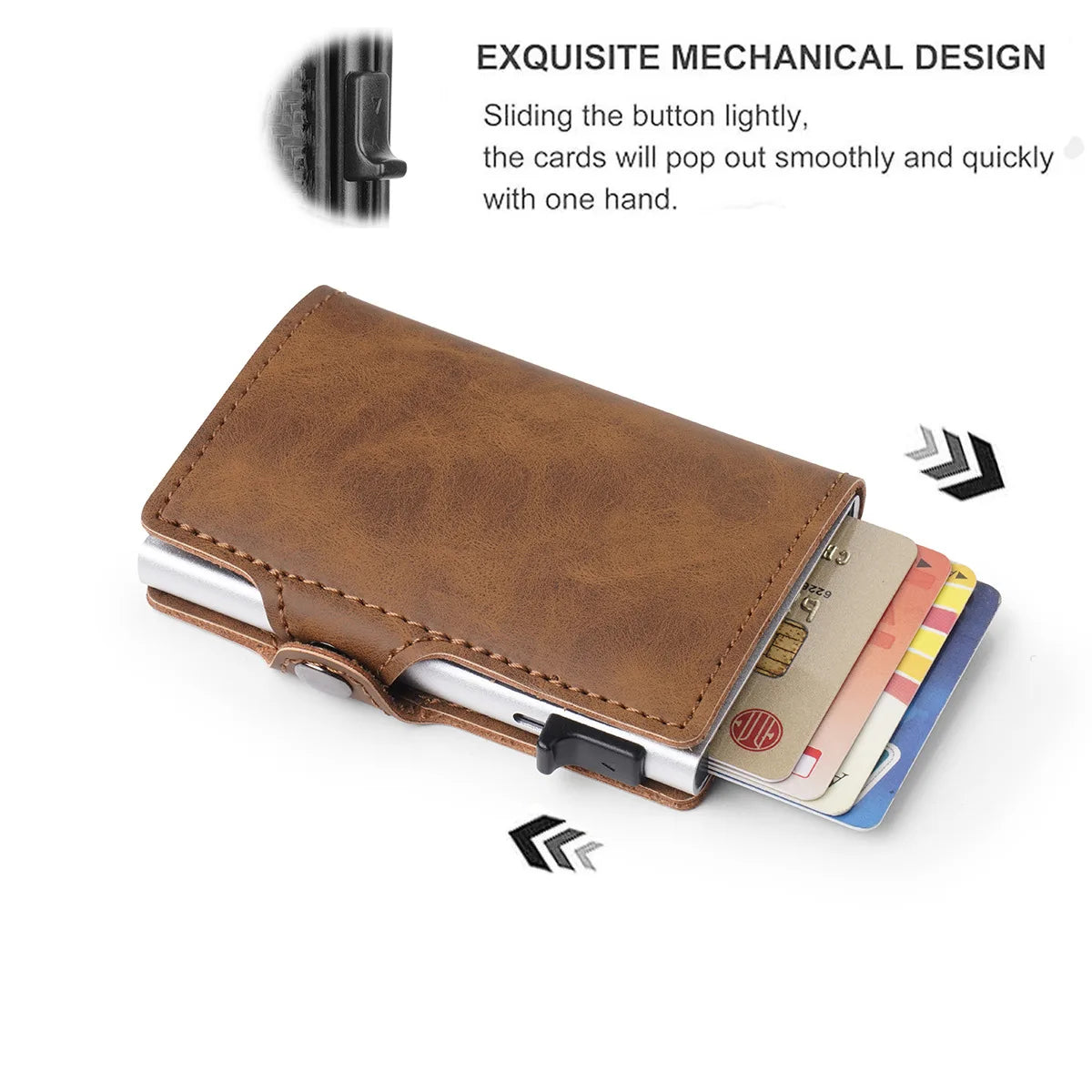 RFID Protection Credit Card Holder Carbon Fiber Id Bank Cardholder Coin Purse Minimalist Men Wallet Carteira Masculina Money Bag
