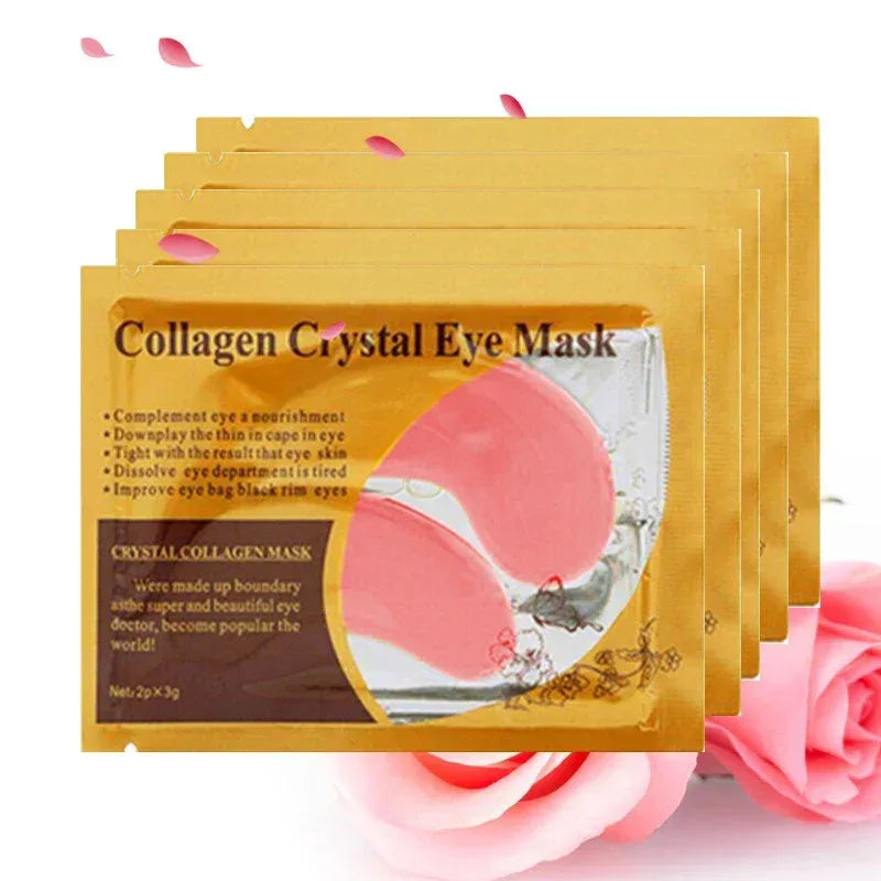 20Pcs=10Pairs Gold Collagen Crystal Eye Mask skincare Eye Patches Firming Moisturizing Nourishing Eye Skin Care Products - Urbizia