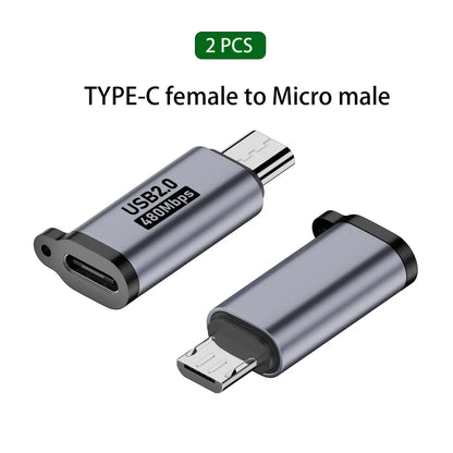 USB-C to Micro & Mini USB Adapter Converter