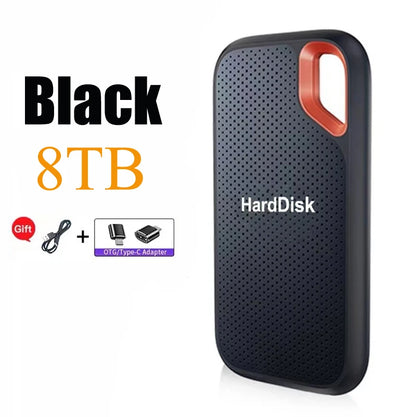 256TB External SSD Portable Solid State Drive 1TB Hard Drive Small Body Big Performance Basic Daily Storage