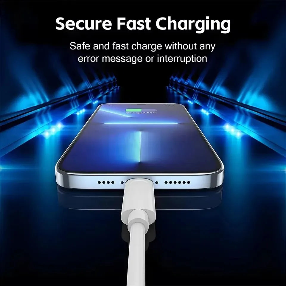 35W PD Original Fast Charging USB Cable For Apple iPhone 14 13 12 11 Pro Max X XR 8 7 Plus Data Sync Line - Urbizia