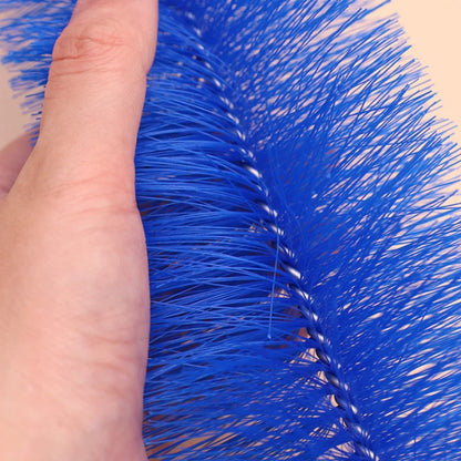 Bendable Fan Brush Ultra-Fine Bristles Fan Inner Duster Remover Long Handle Air-conditioner Furniture Shutter Cleaning Tool